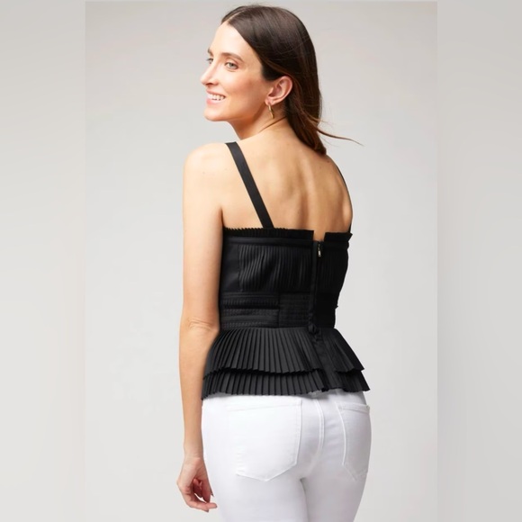 WHBM Pleated Poplin Bustier - Picture 2 of 11